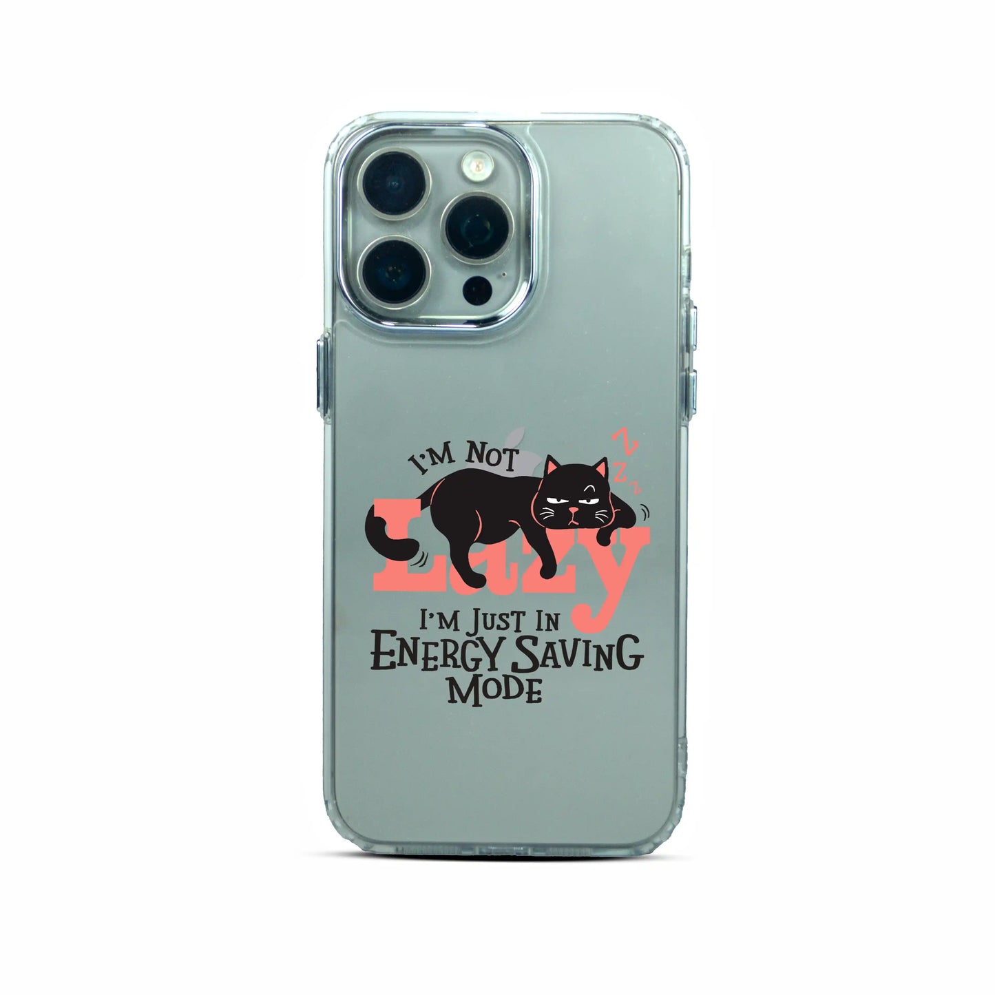 Energy Saving Cat CrystalEdge Case For Apple
