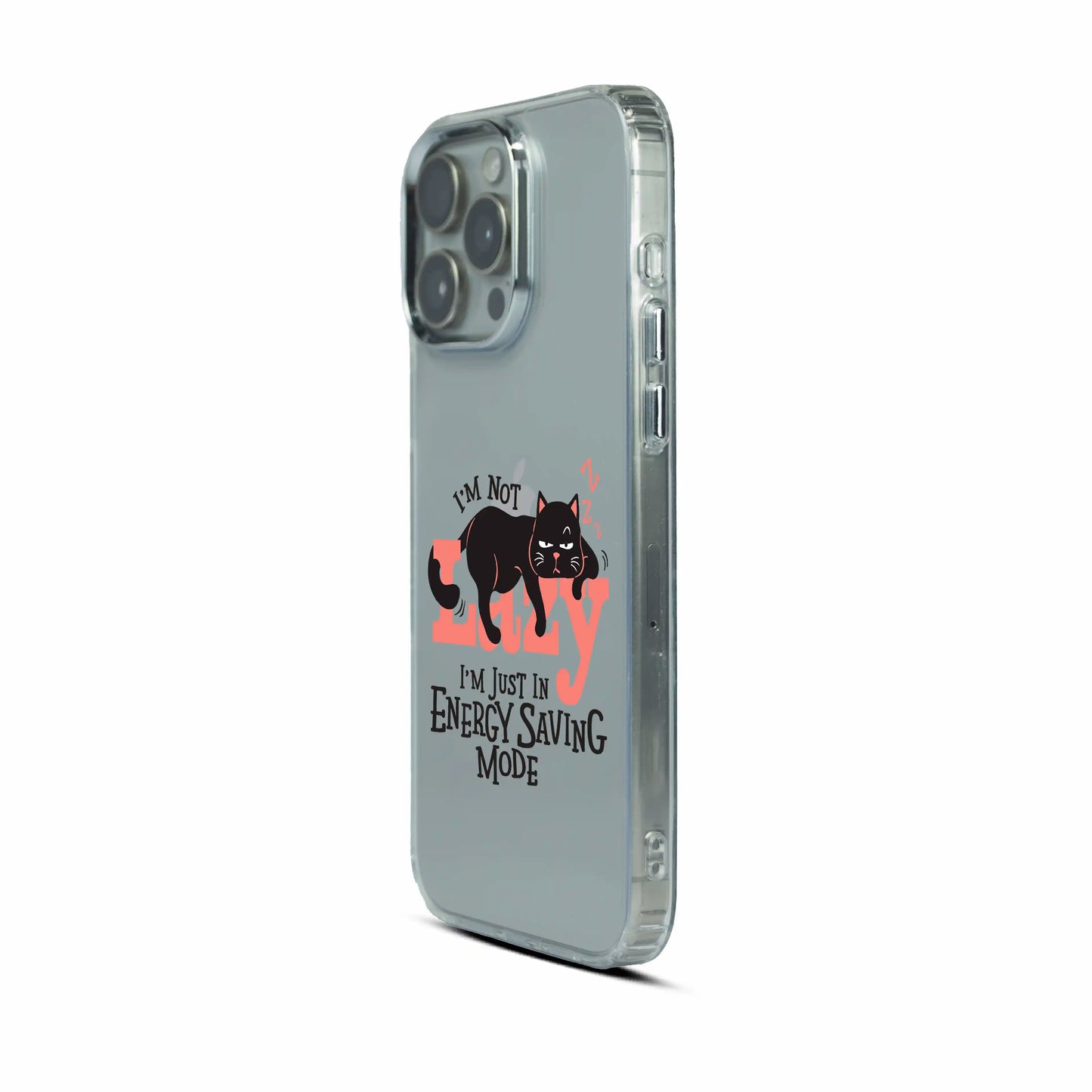 Energy Saving Cat CrystalEdge Case For Apple
